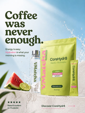 CoreHydr8 – Matcha + Electrolytes | Watermelon Lime | 30 Sachets